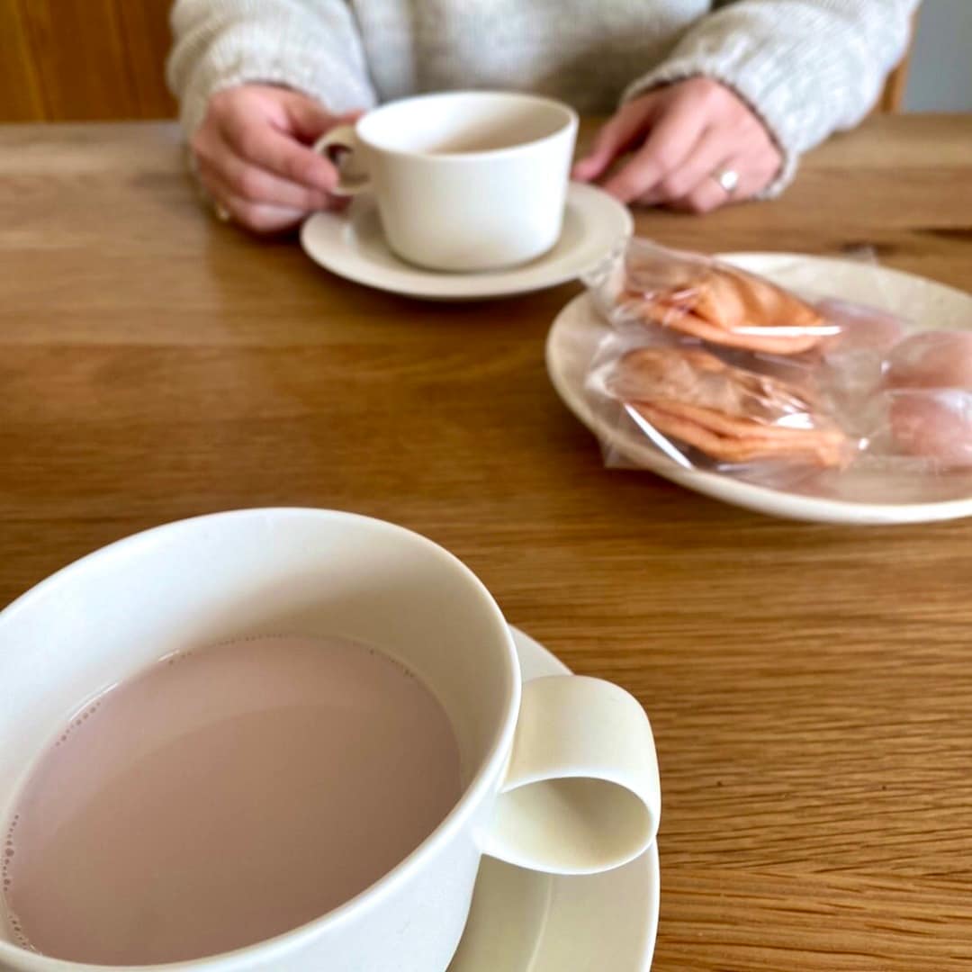 お茶の様子