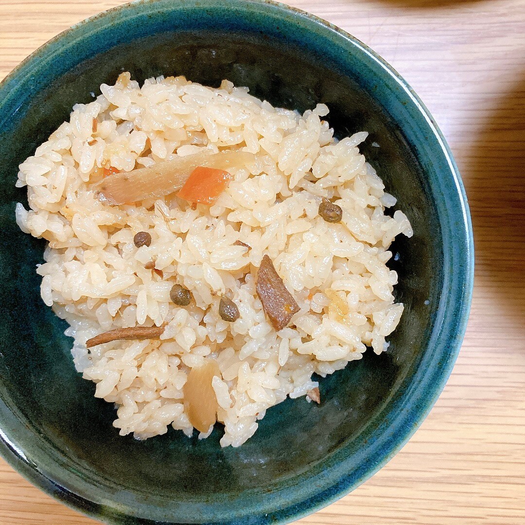 牛肉と山椒の炊き込みご飯