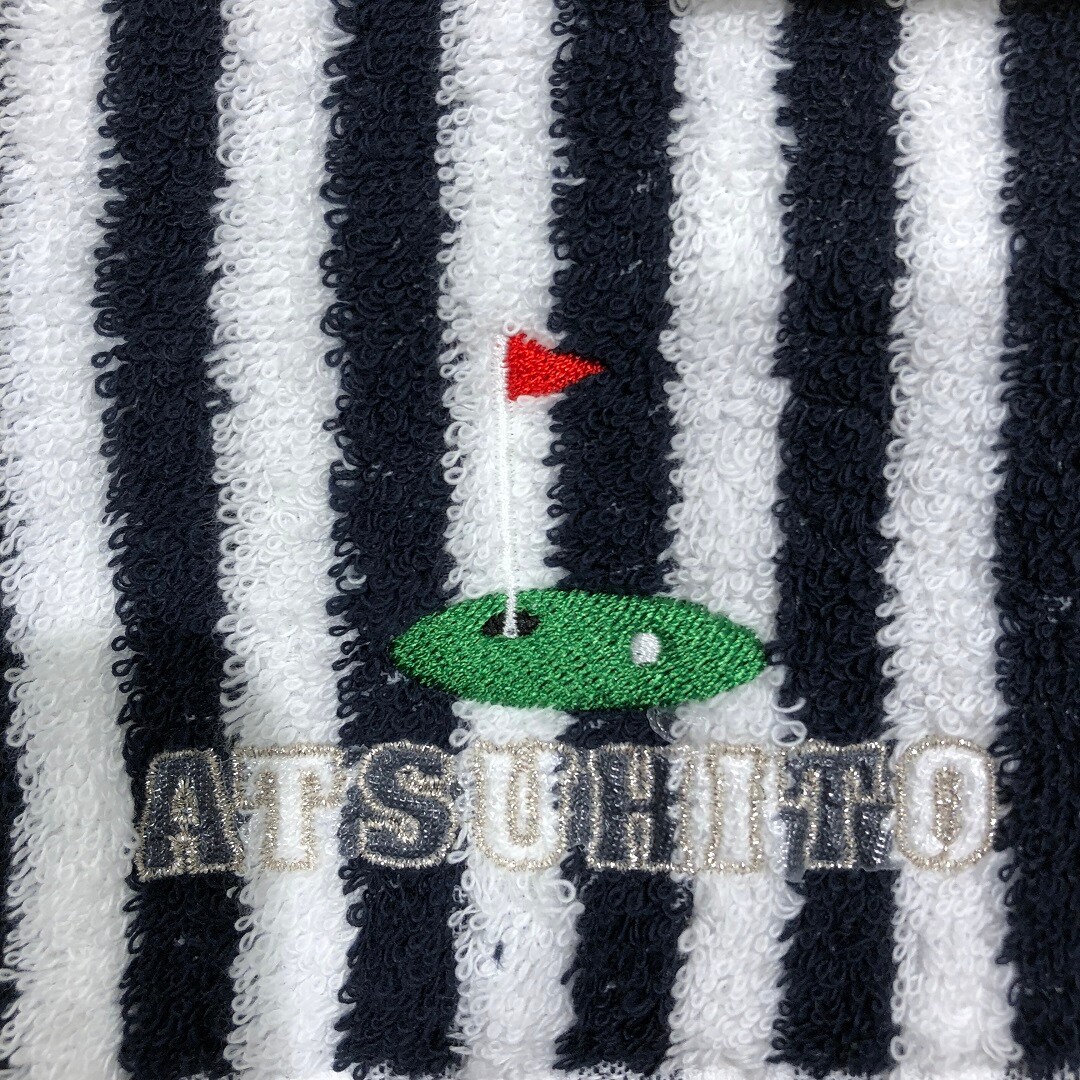 ゴルフの刺繡が入ったタオルハンカチ