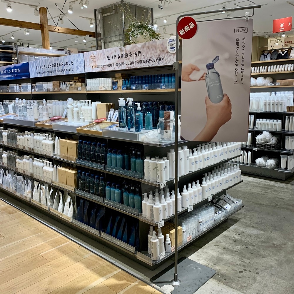 クリアケアシリーズの売場