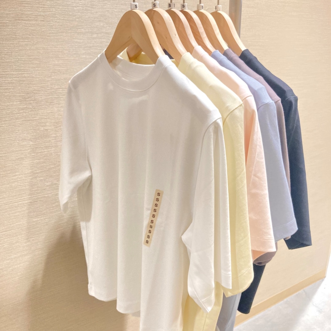 婦人　涼感ＵＶカットクルーネックワイド半袖Ｔシャツ