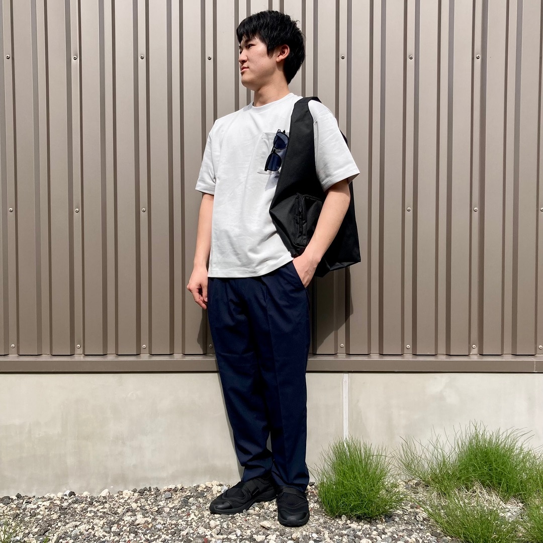 紳士涼感UVカットワイド半袖Tシャツを使ったコーディネート