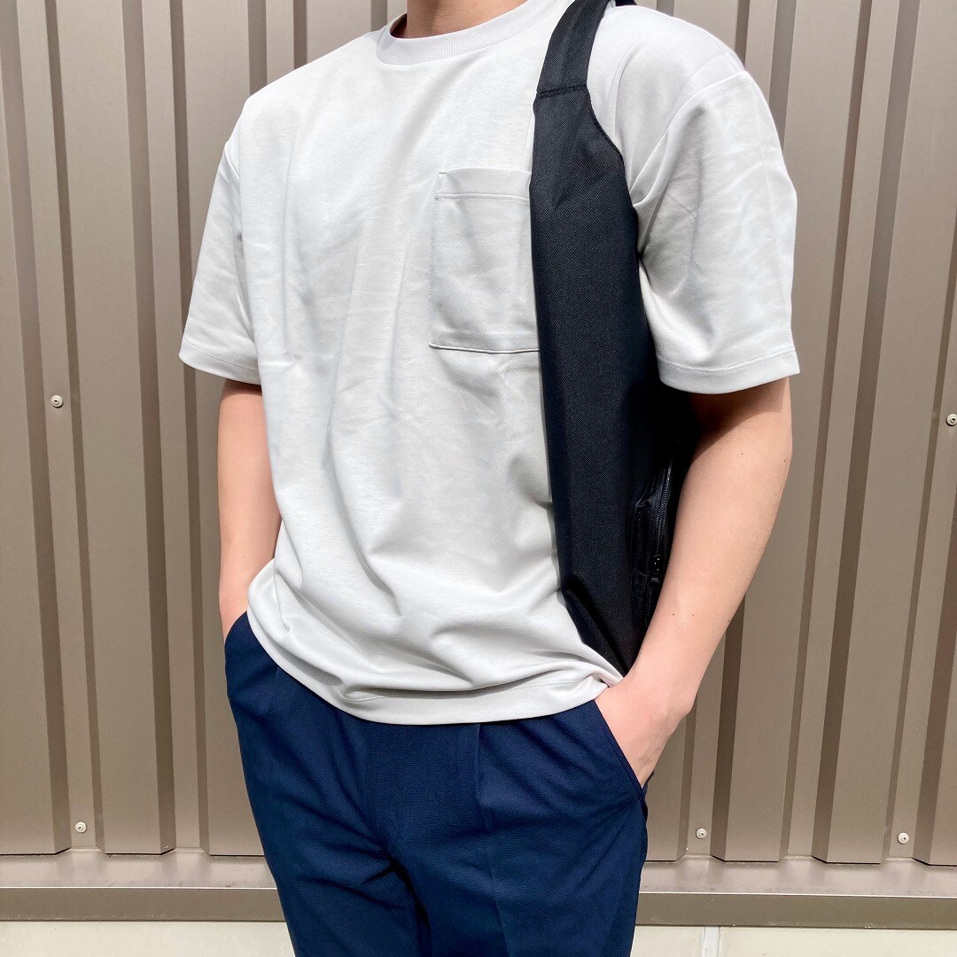 紳士涼感UVカットワイド半袖Tシャツを使ったコーディネート