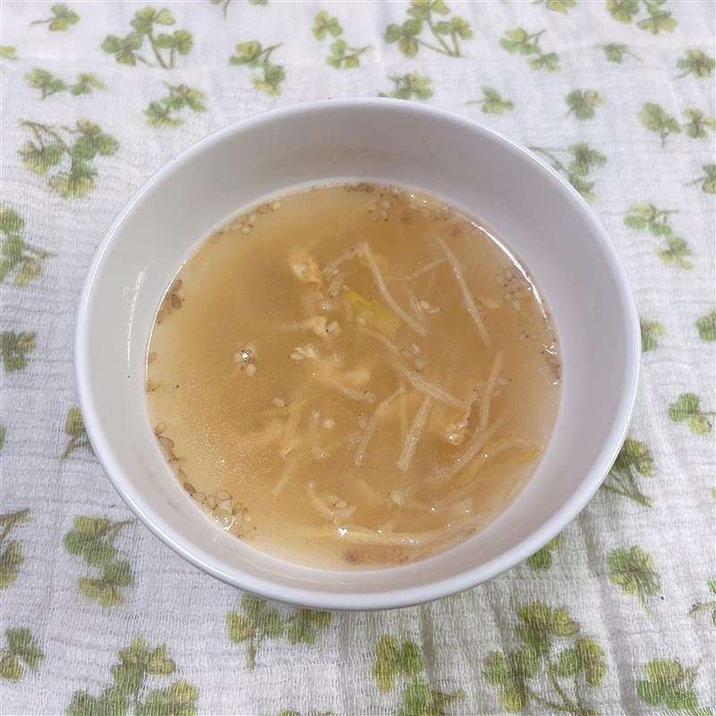 スープ　お湯注いだ後