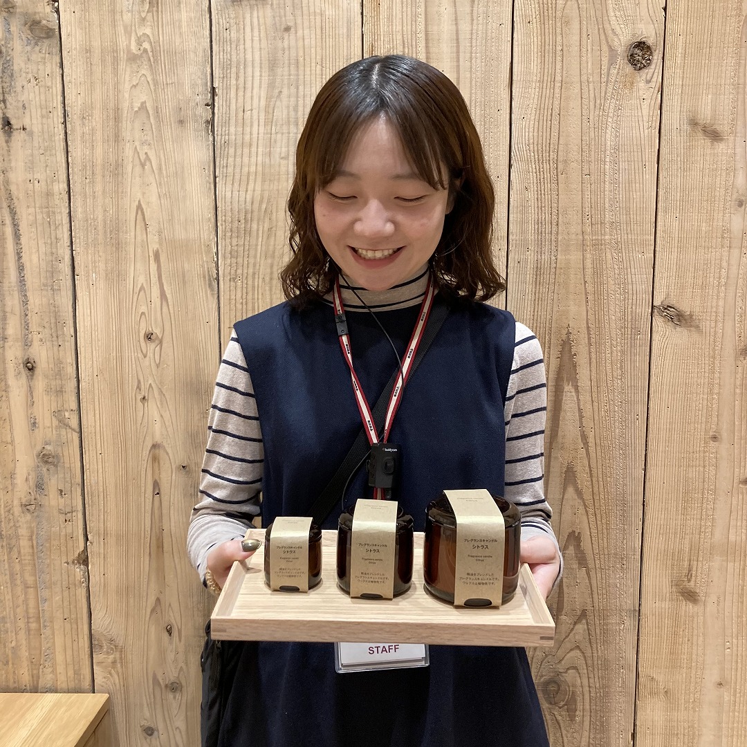 フレグランスキャンドル　サイズ比較