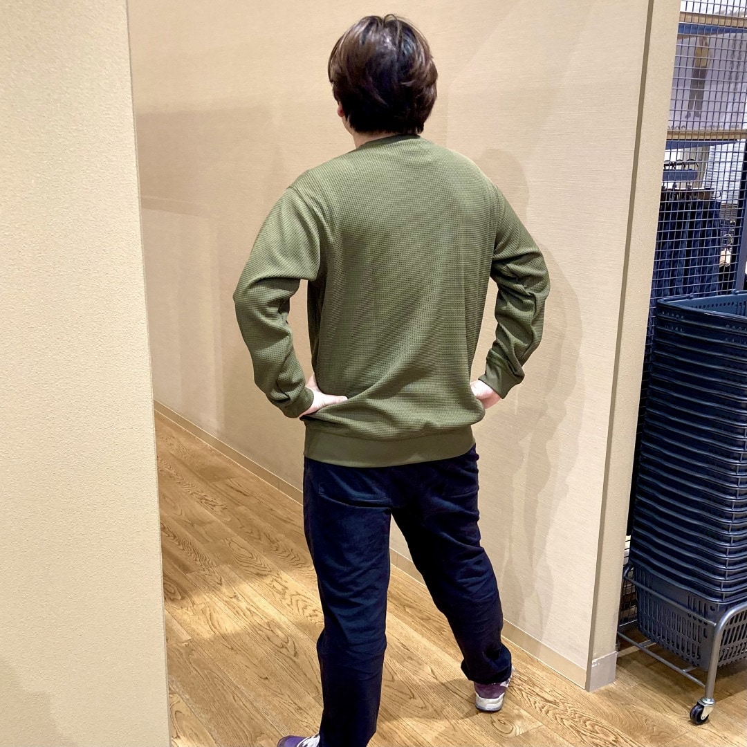 ゆめタウン大牟田　乾きやすいワッフル長袖Tシャツ