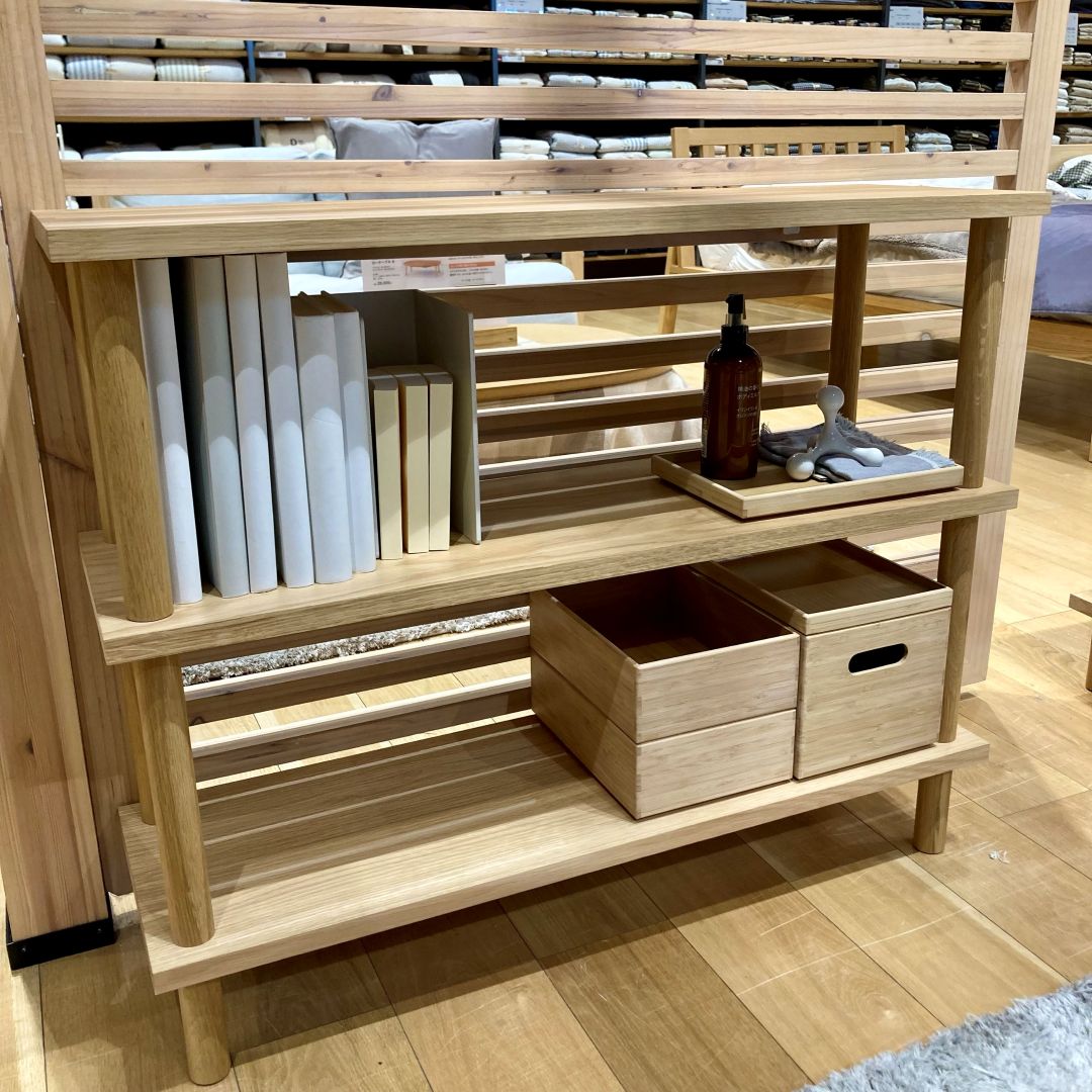 ノブレスパルク袋井】手軽に組み立てられる木製シェルフ｜ 無印良品