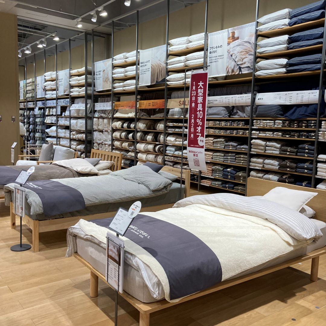 ベッド展示