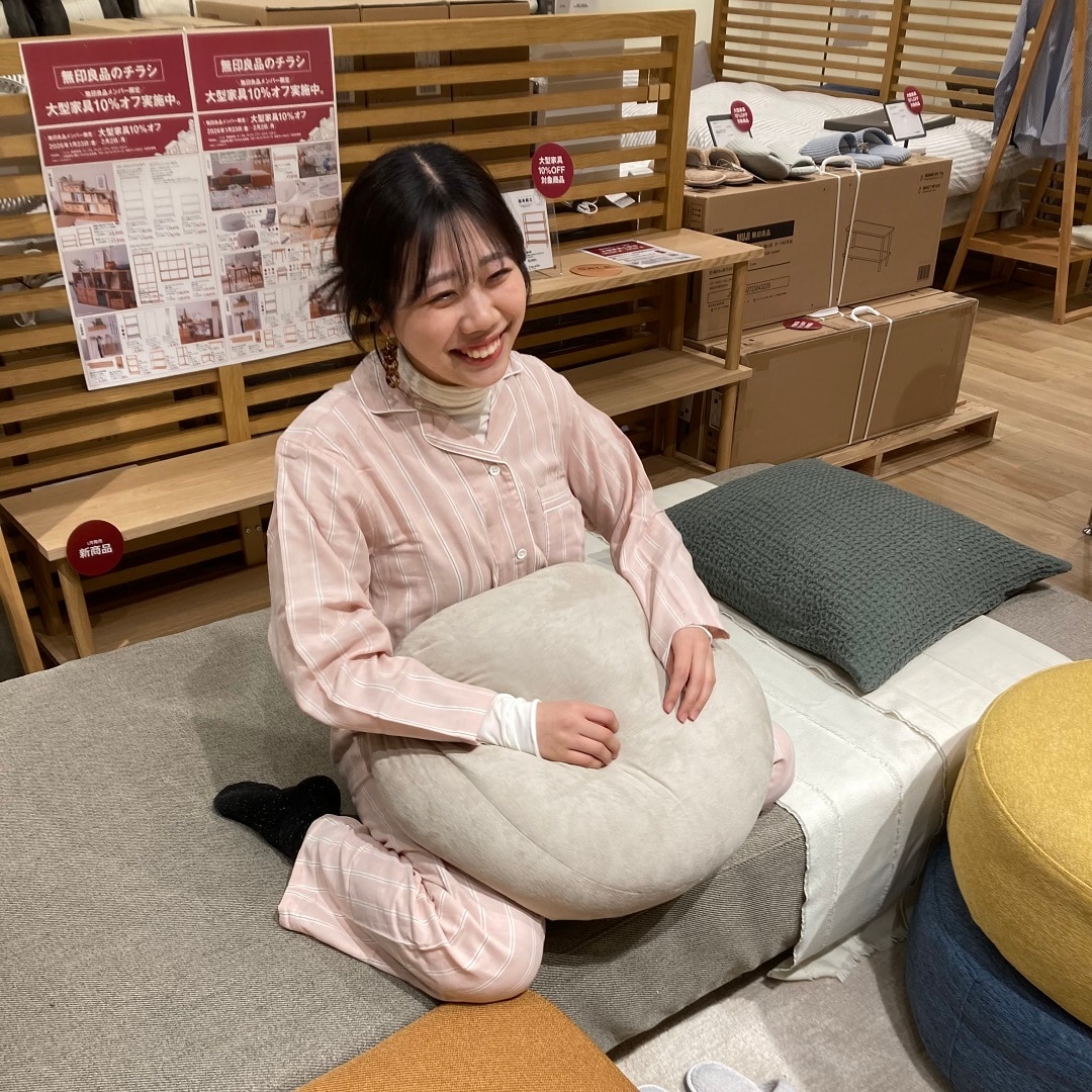 脇に縫い目のない二重ガーゼ長袖パジャマ