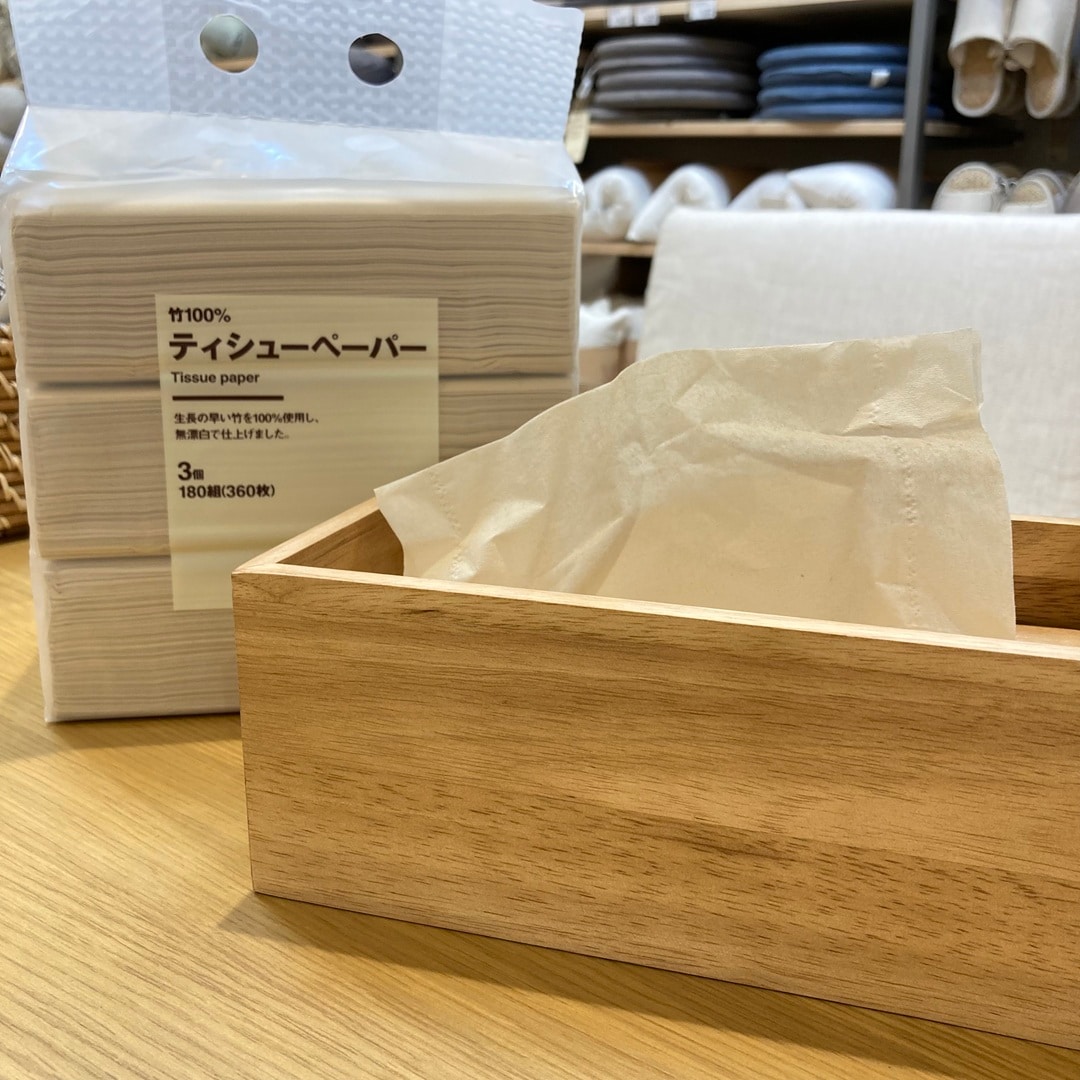 竹100％ティッシュ