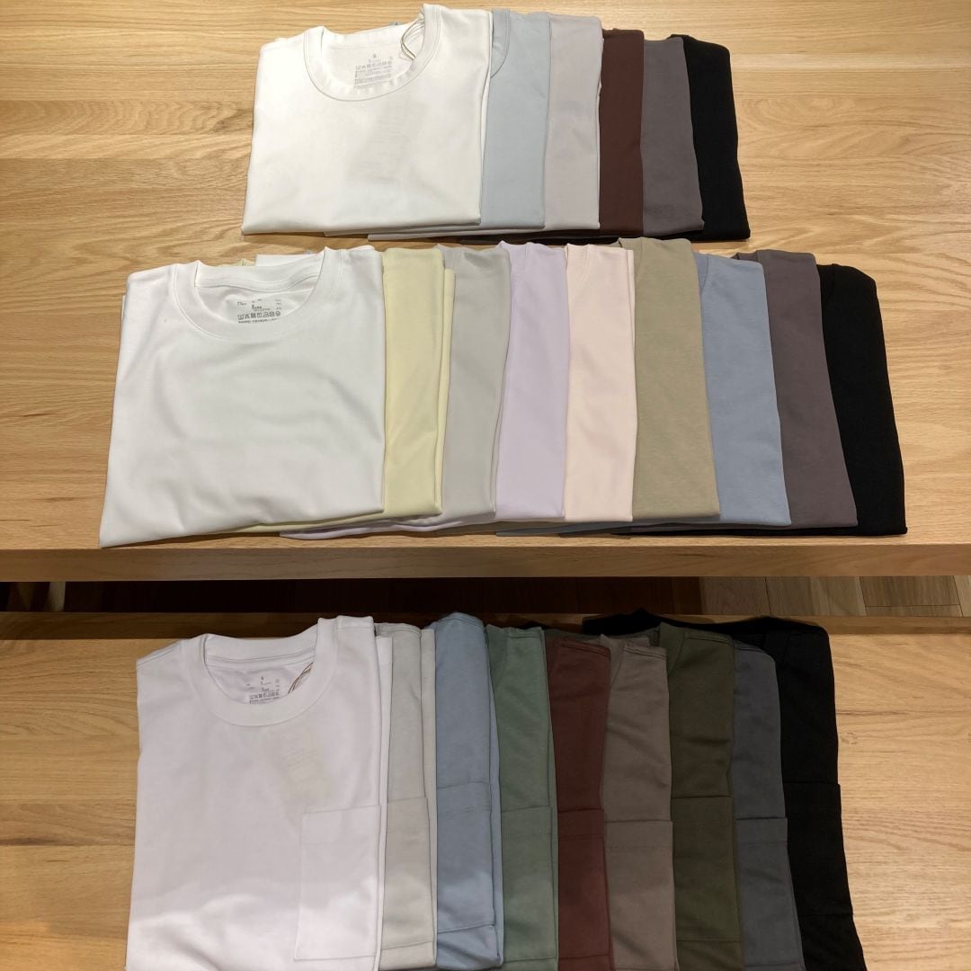 手放せなくなる無印良品の涼感Tシャツ