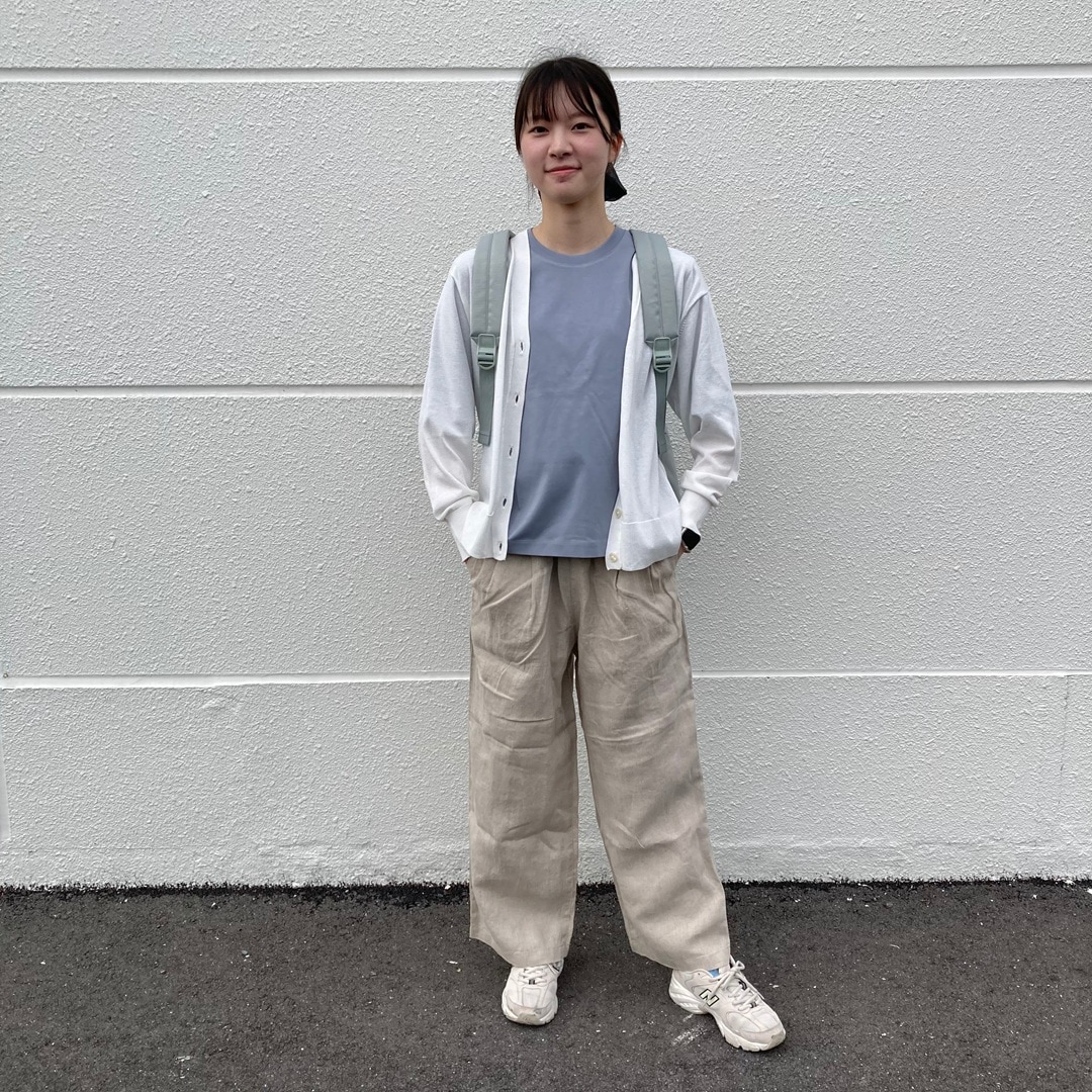 涼感ワイドTシャツおすすめコーディネート