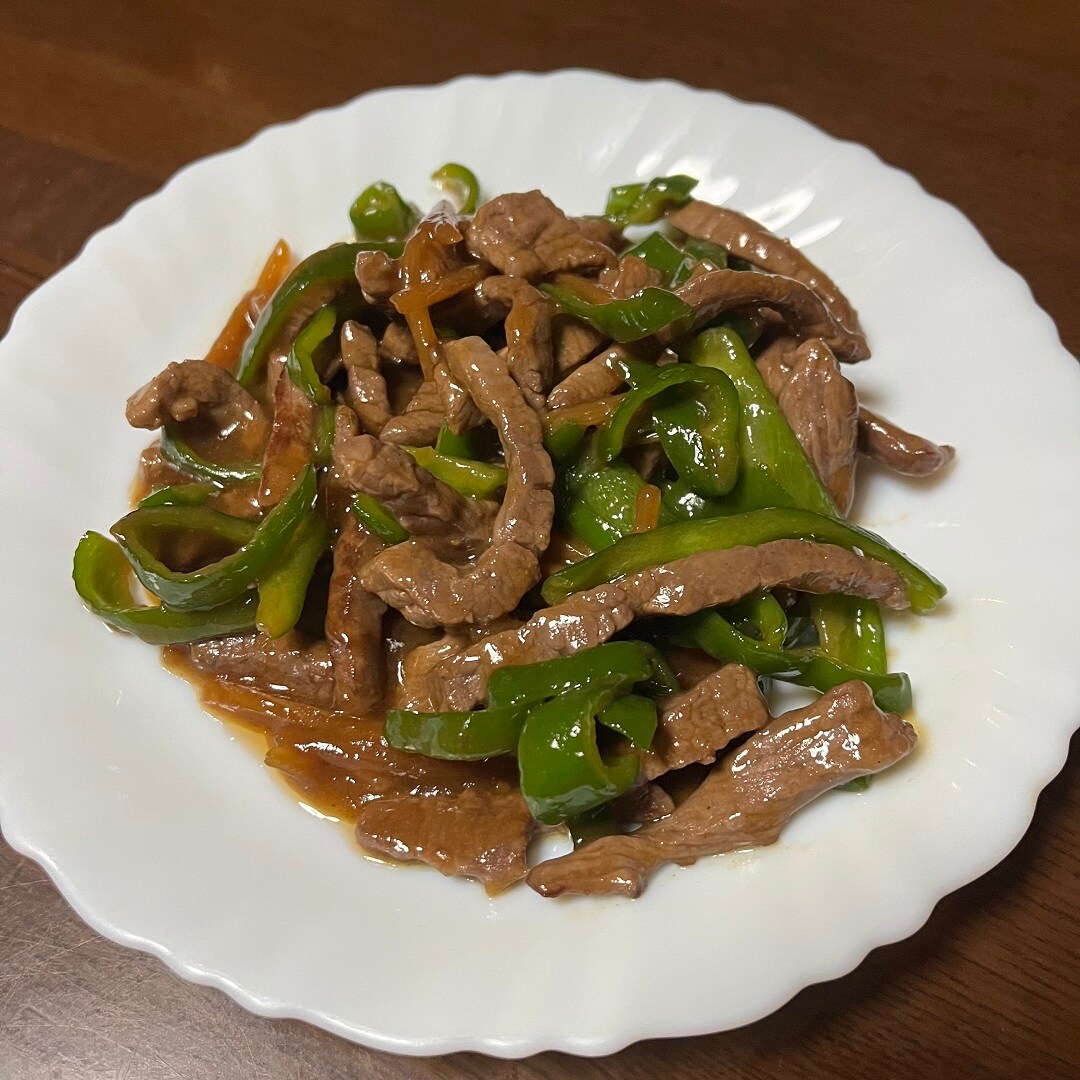 青椒肉絲の素　調理