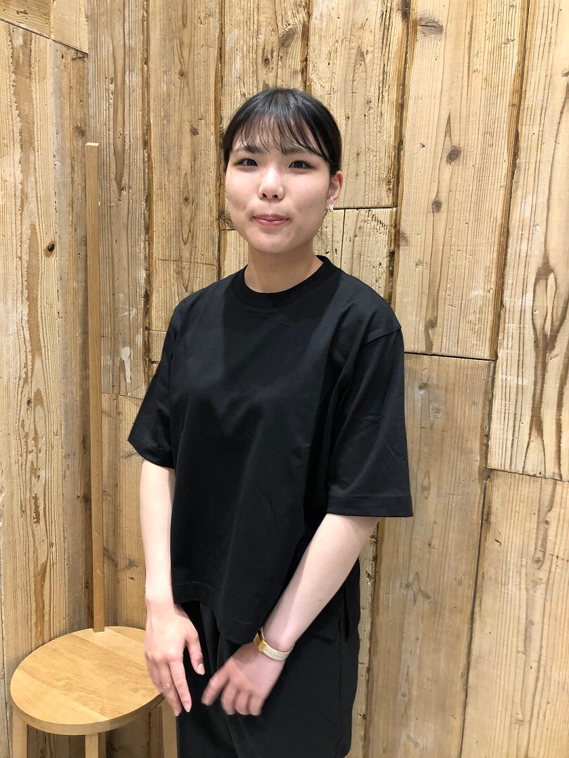 涼感UVカットワイド半袖Tシャツ　黒