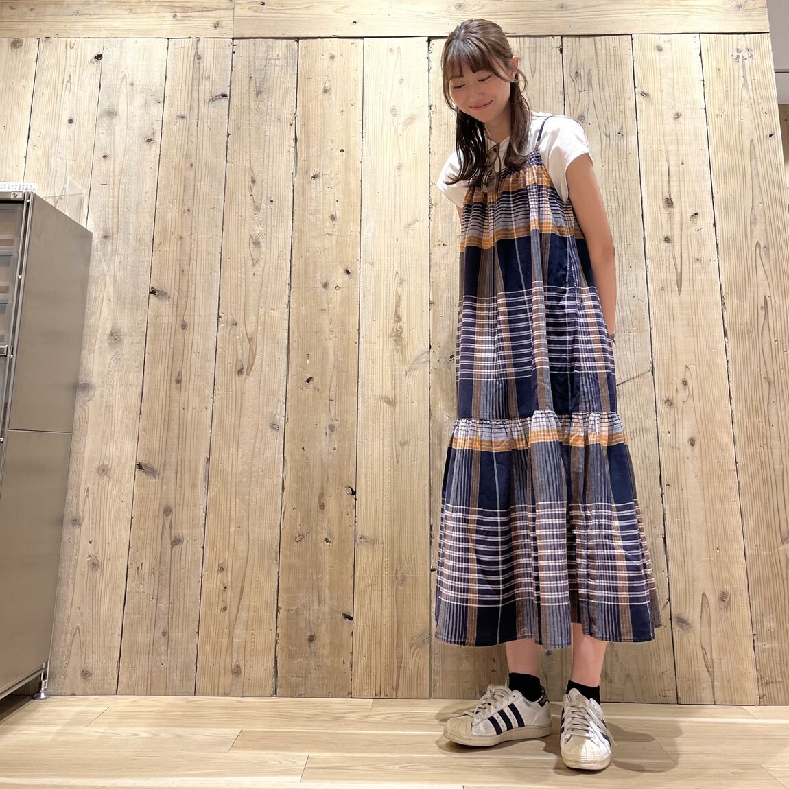 婦人マドラスチェック３