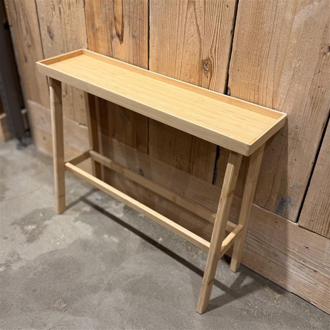 神戸阪急_竹材スリムトレーテーブル