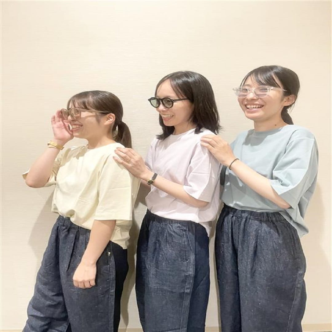 婦人　コットン　リネン　デニムイージーパンツ