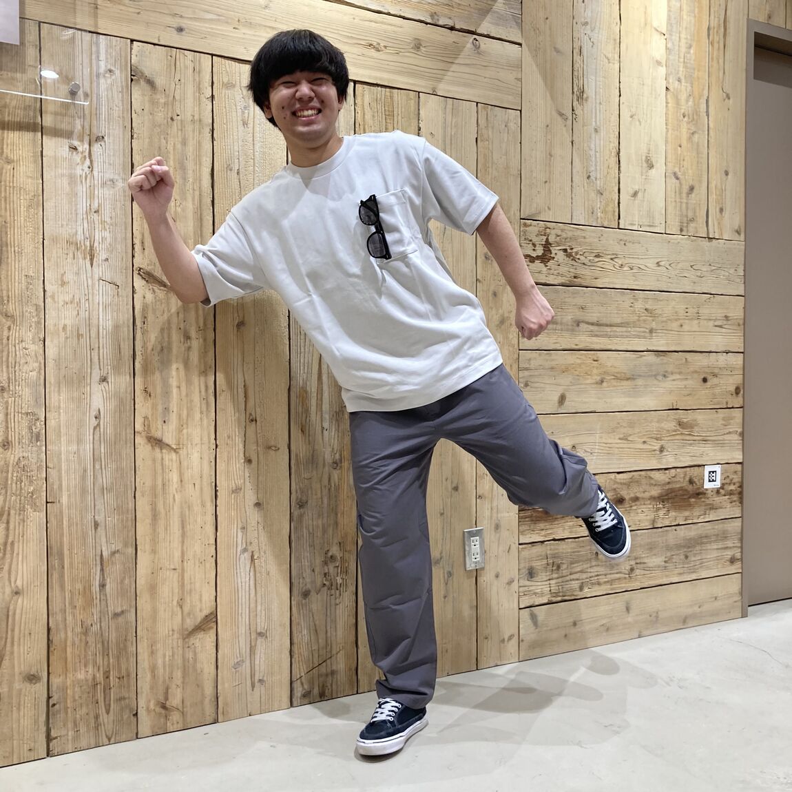 涼感UVカット　ワイド半袖Tシャツ