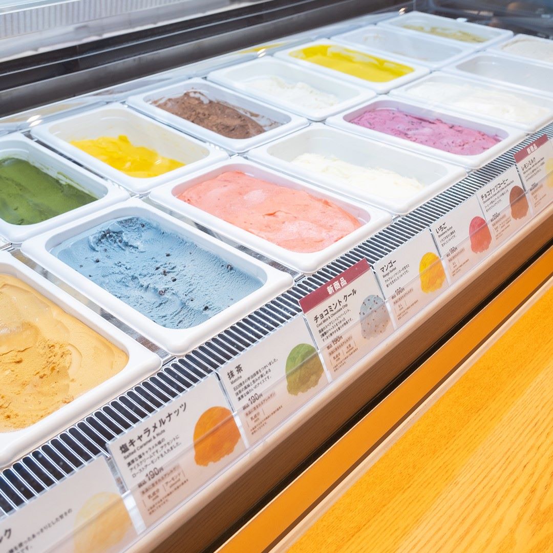 アイスクリームのラインナップ