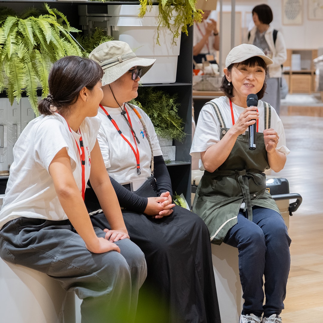 びんご農業女子会メンバーたちによる「農と暮らす、わたしクロストーク」も行いました。