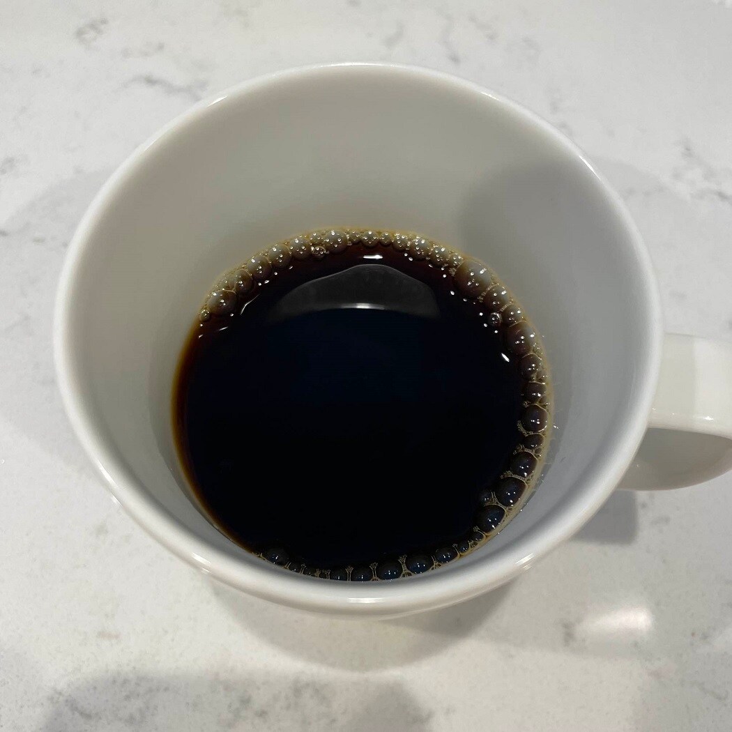 コーヒーを入れた後の画像