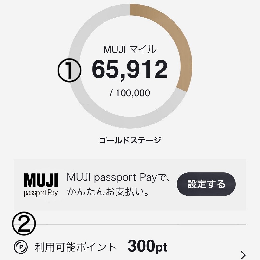 MUJIPASSPORT会員証画像