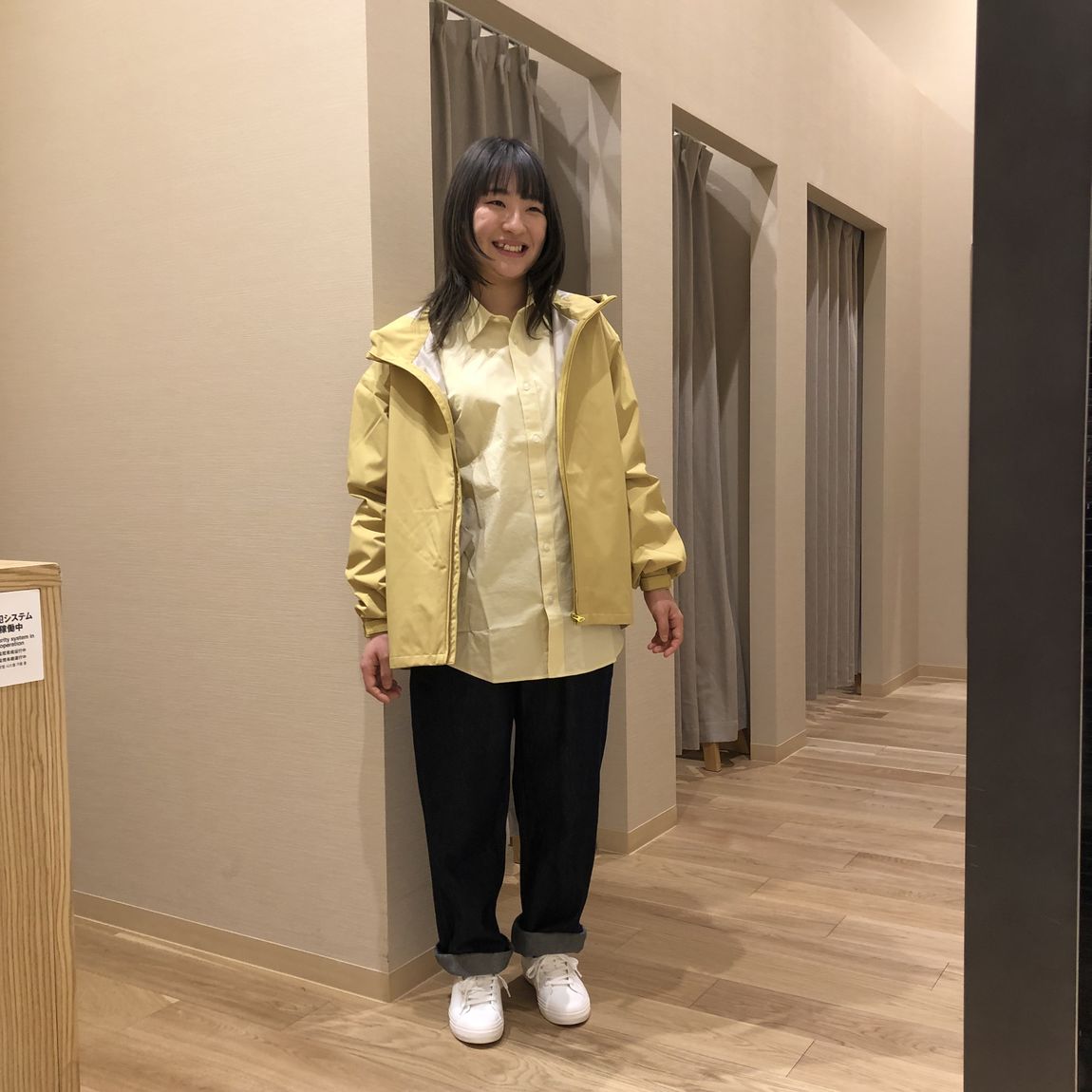 撥水ジャケット着用