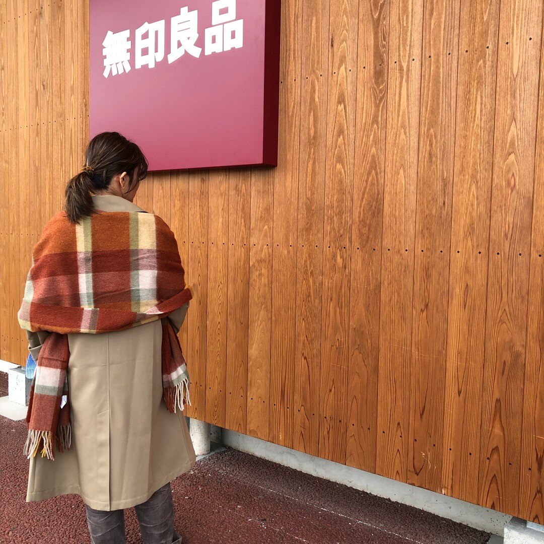 大判ストールコーデ③