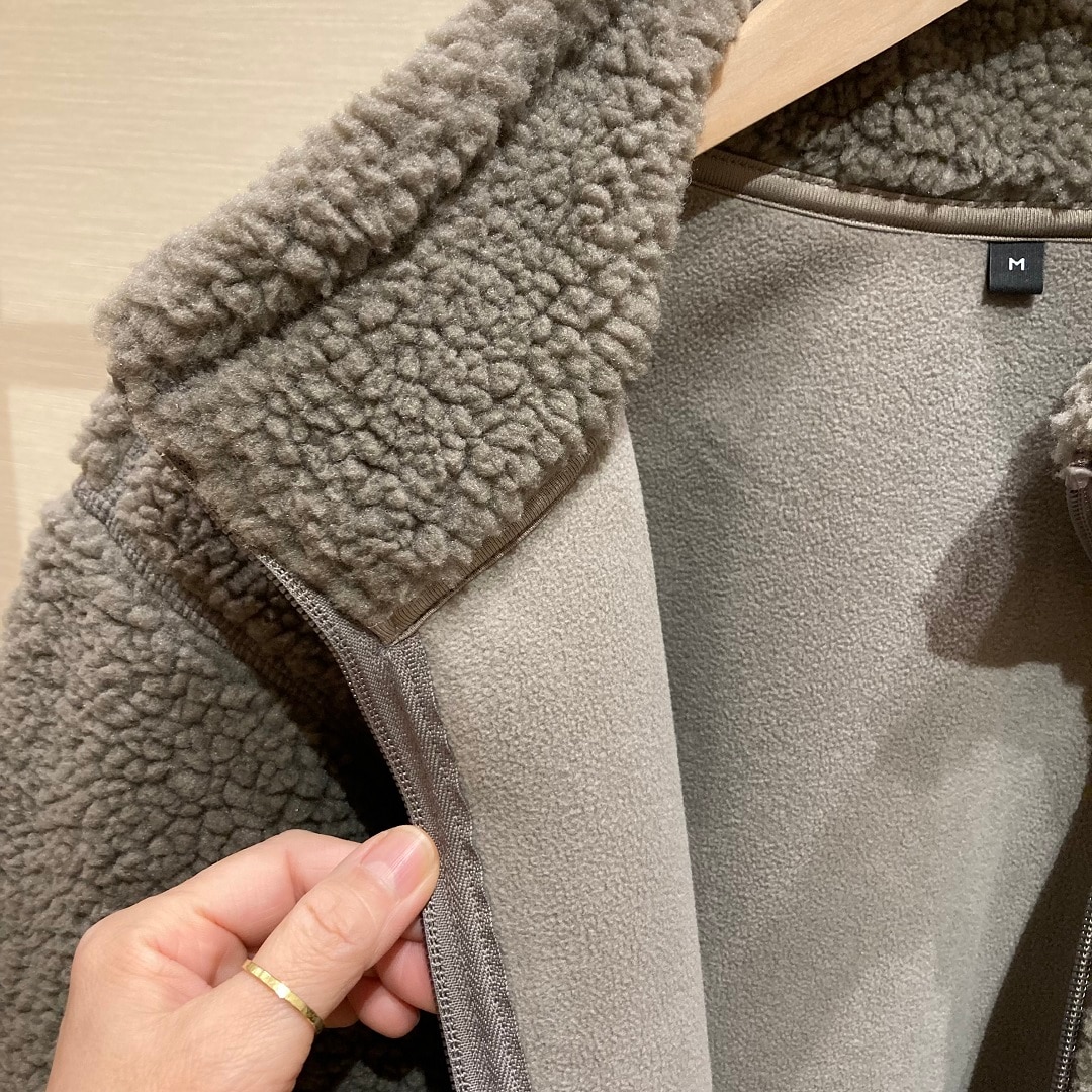 ボアフリースジャケット 裏地