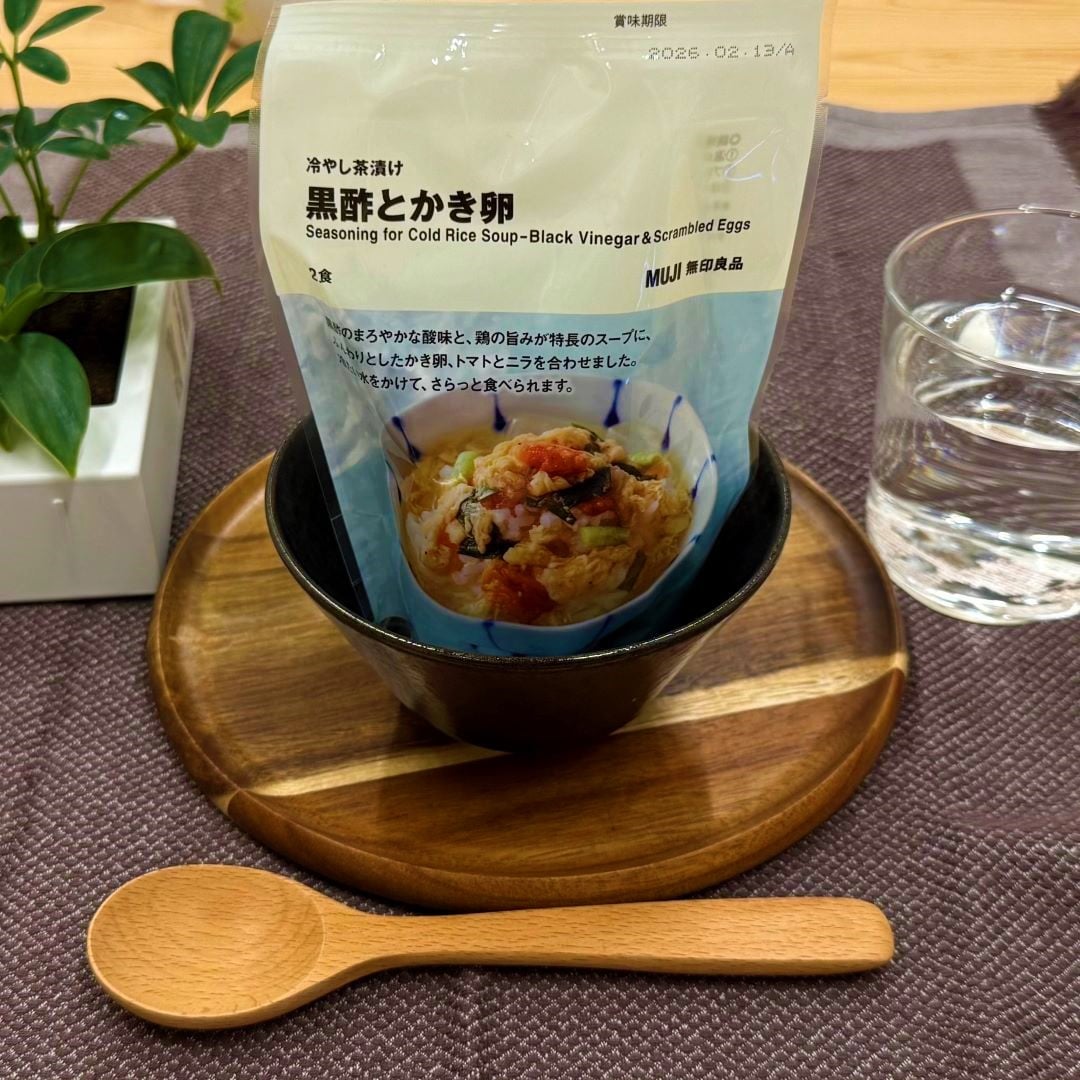 黒酢とかき卵