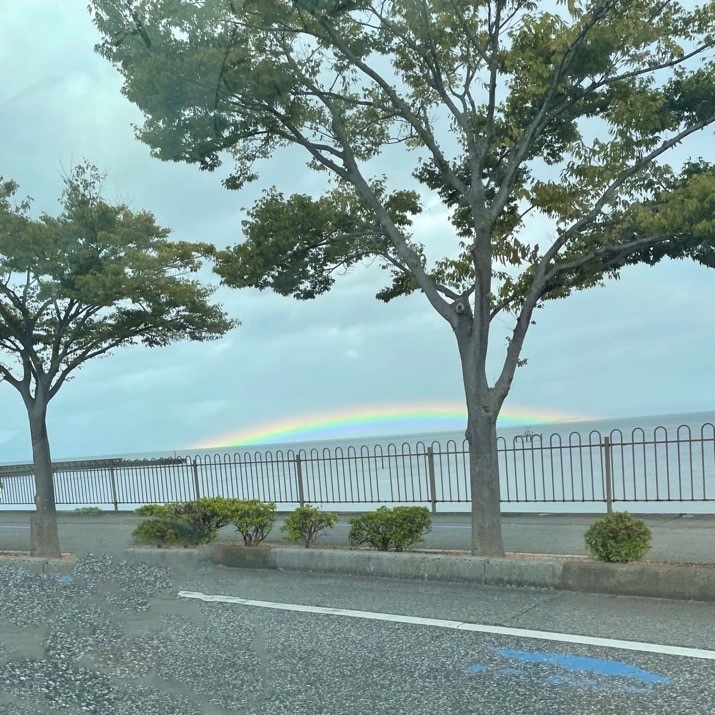 【ビバシティ彦根】琵琶湖にかかる虹