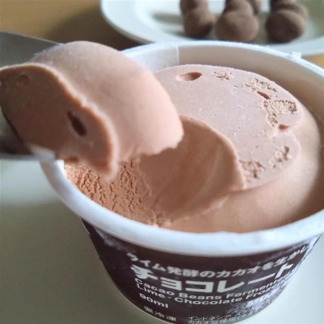 ライムチョコアイス写真