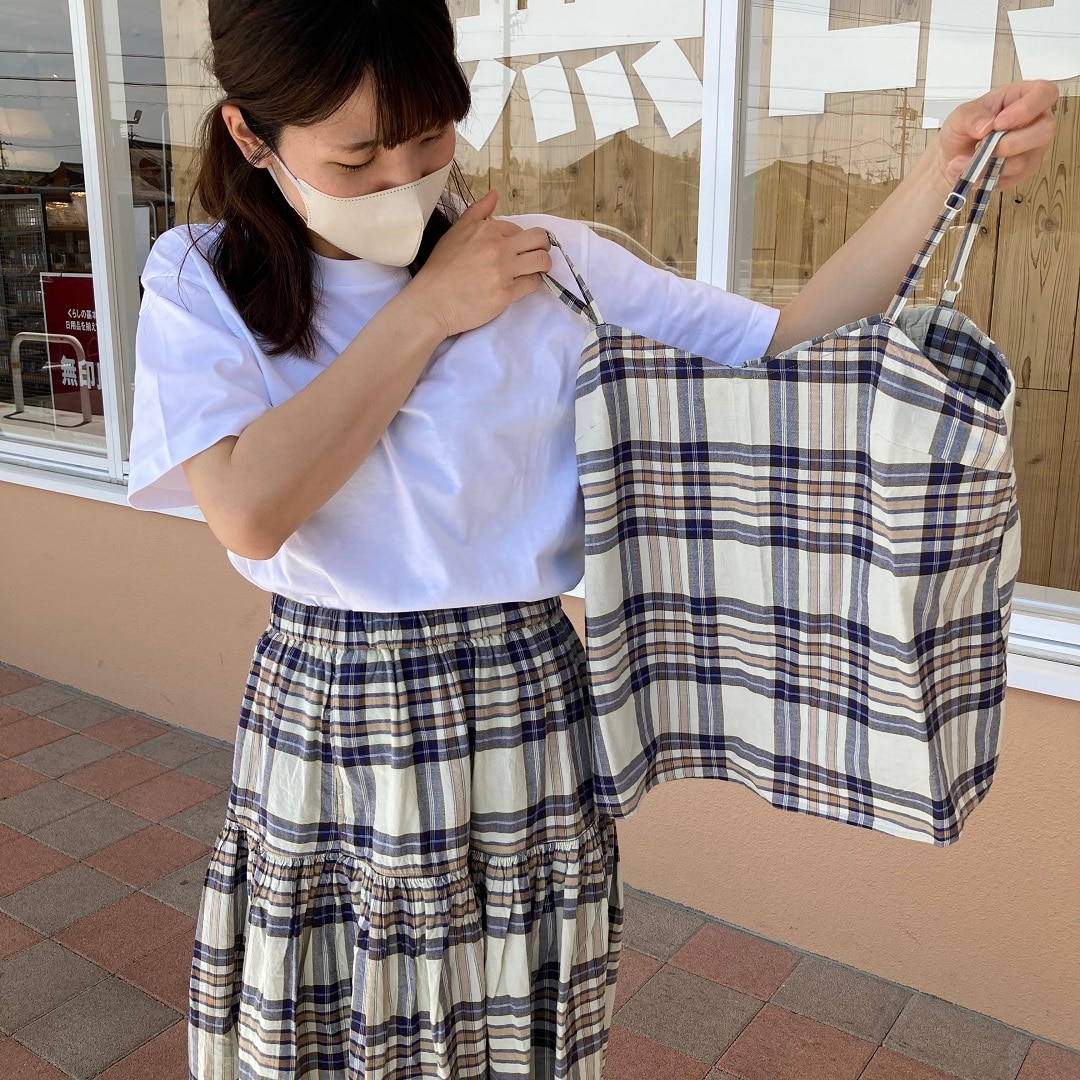 【知多】 初夏のペアコーデ｜マドラスチェック