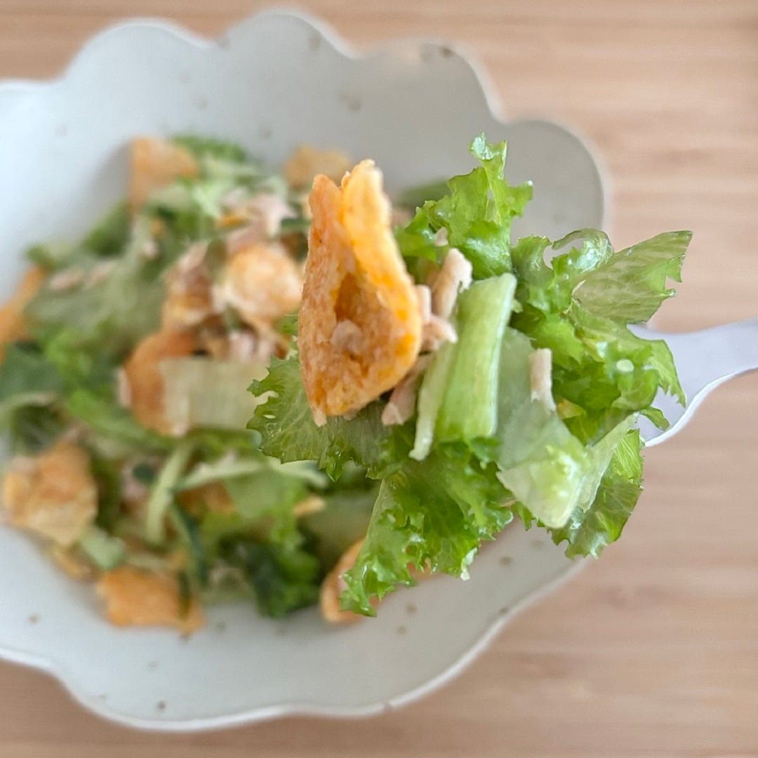 【知多】ひよこ豆チップスでつくる簡単グリーンサラダ