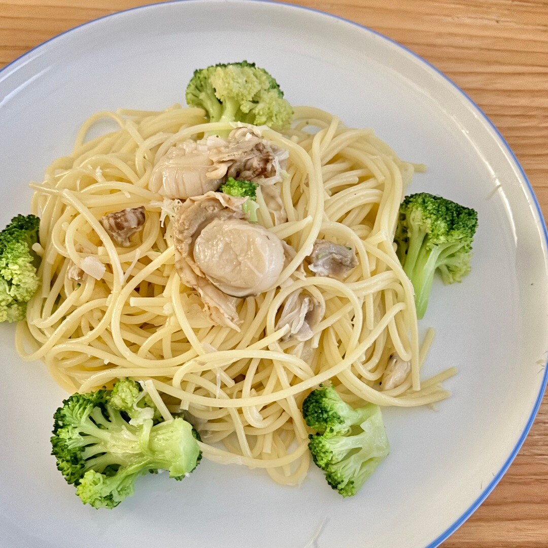 【知多】ほたてガーリックオイル焼きでつくるほたてパスタ