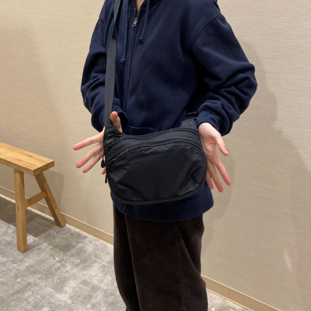 撥水　リップストップ　ミニ　ショルダーバッグ