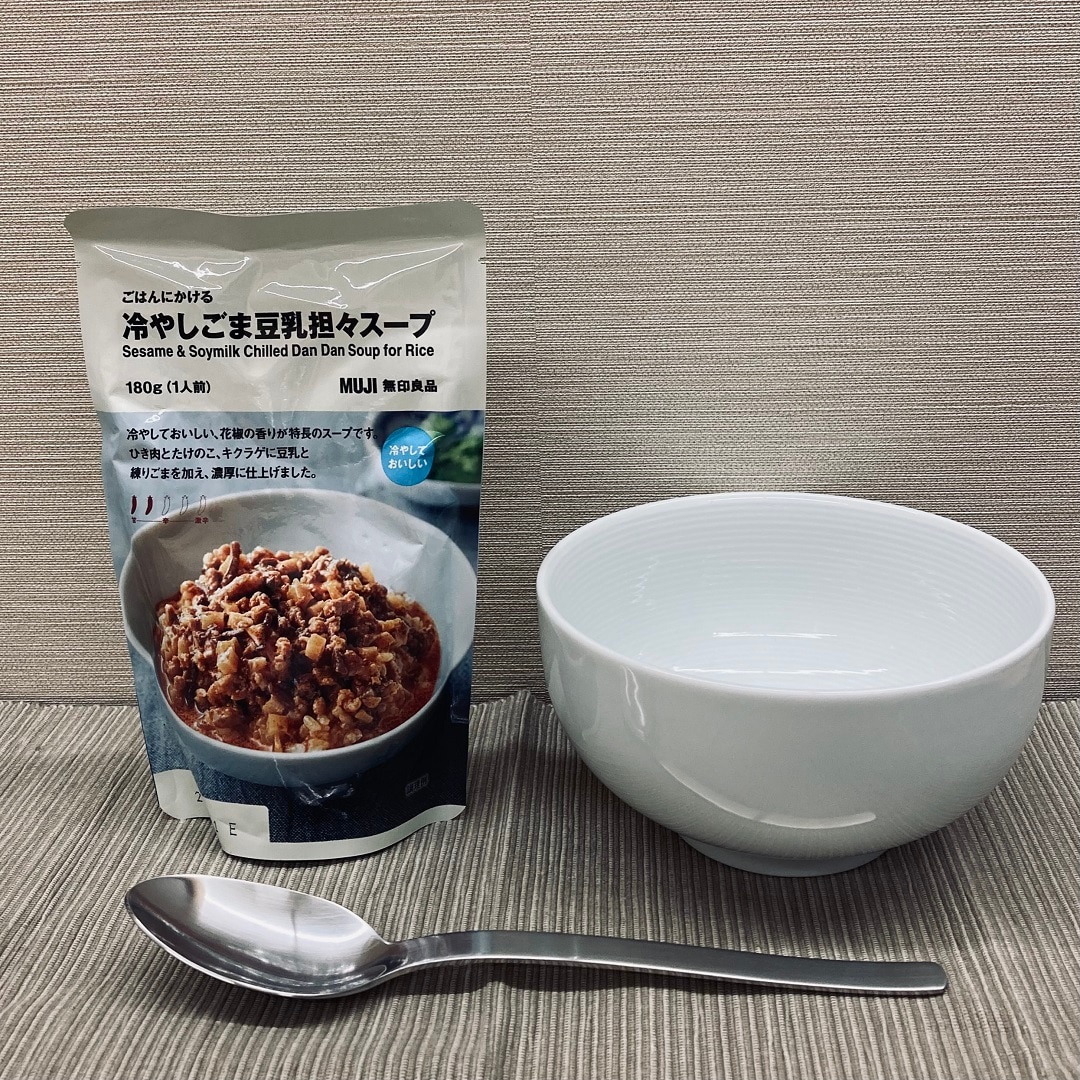 ごはんにかける 冷やしごま豆乳坦々スープの写真