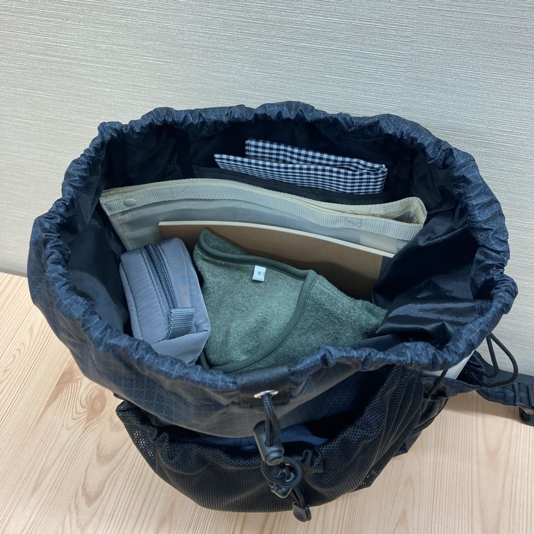 撥水　リップストップ　リュックサック