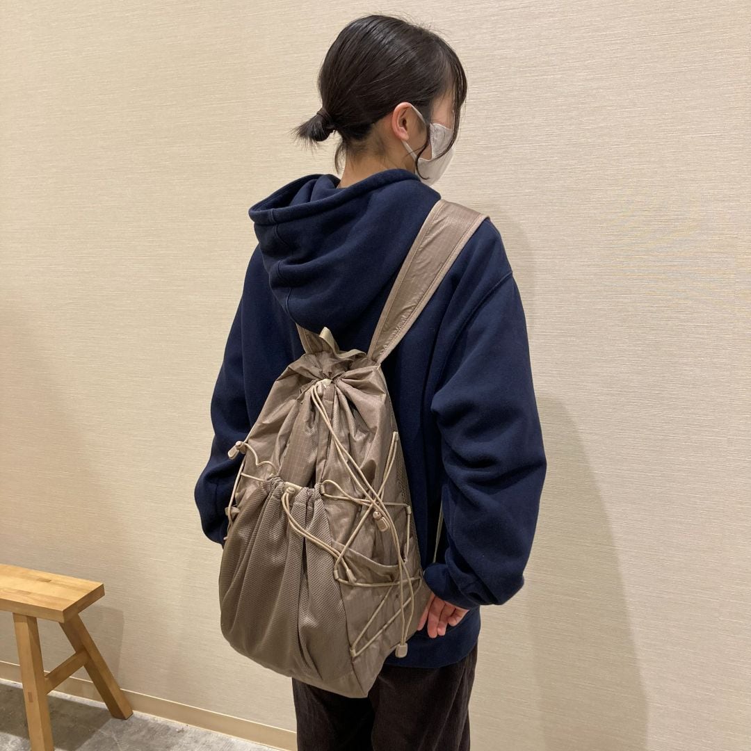 撥水　リップストップ　リュックサック