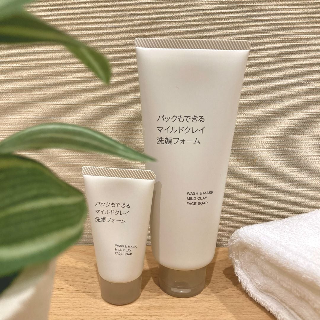 パックもできるマイルドクレイ洗顔フォーム