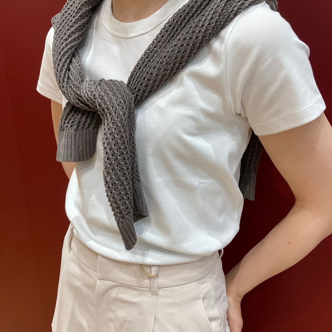 涼感汗じみしにくいクルーネックTシャツ