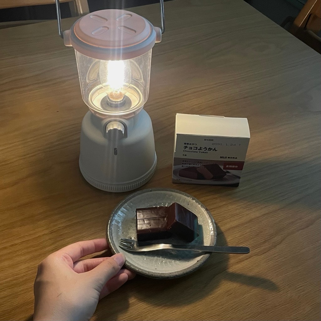 【無印良品500　エコルマ狛江】チョコようかんでおいしく手軽に栄養補給｜防災の日_Gj3j89