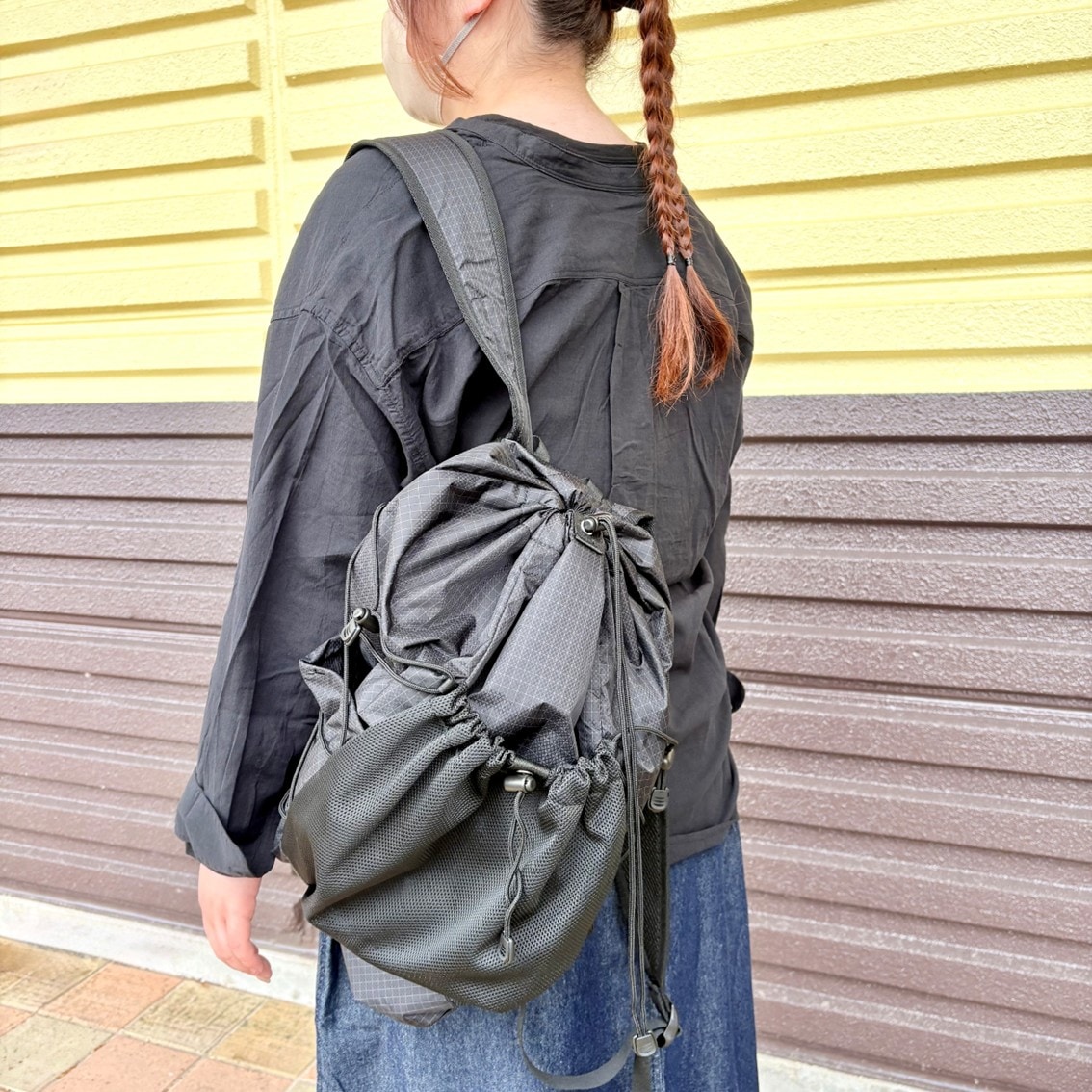 撥水リップストップリュックサックの写真です。