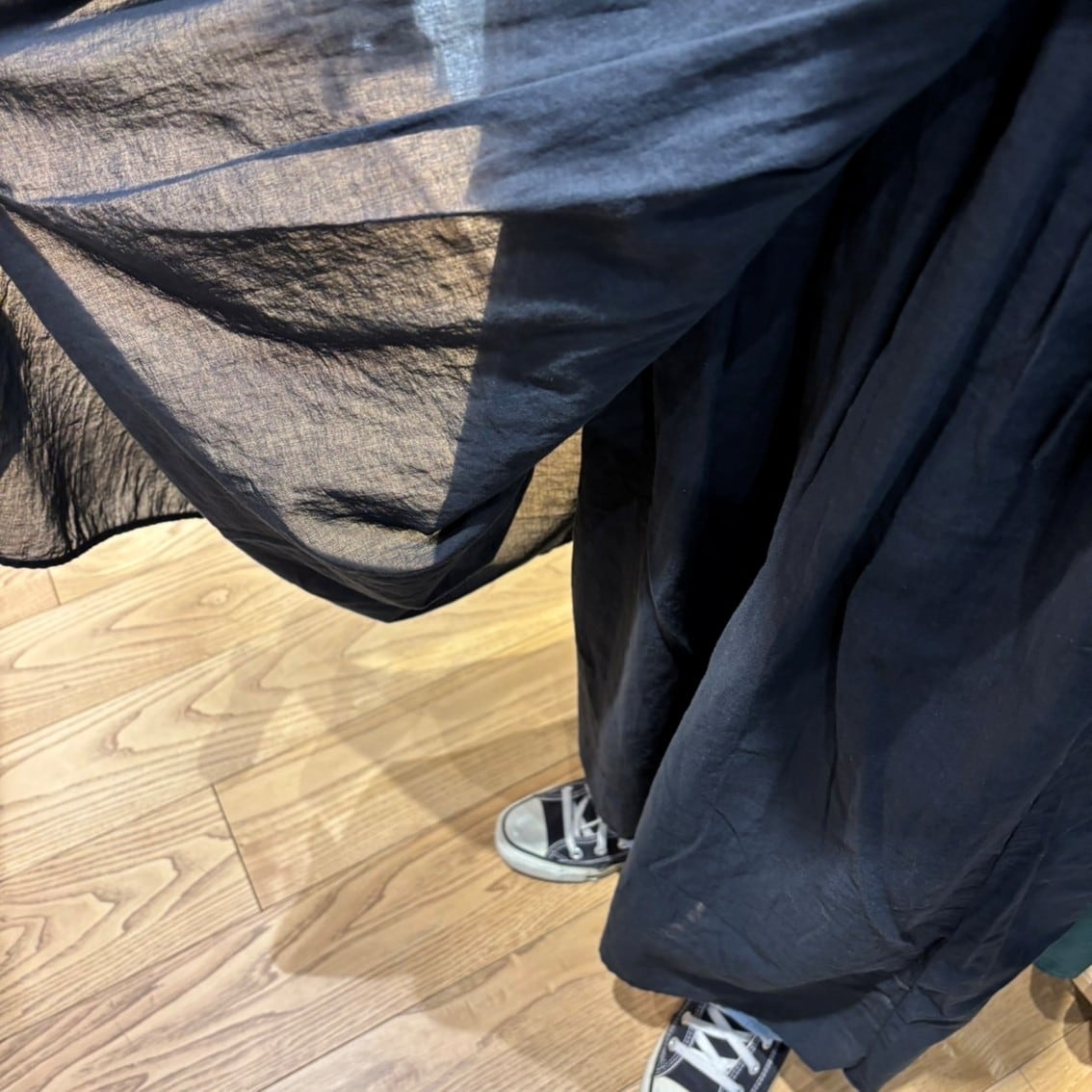 強撚　シアーカシュクールワンピースの写真です。