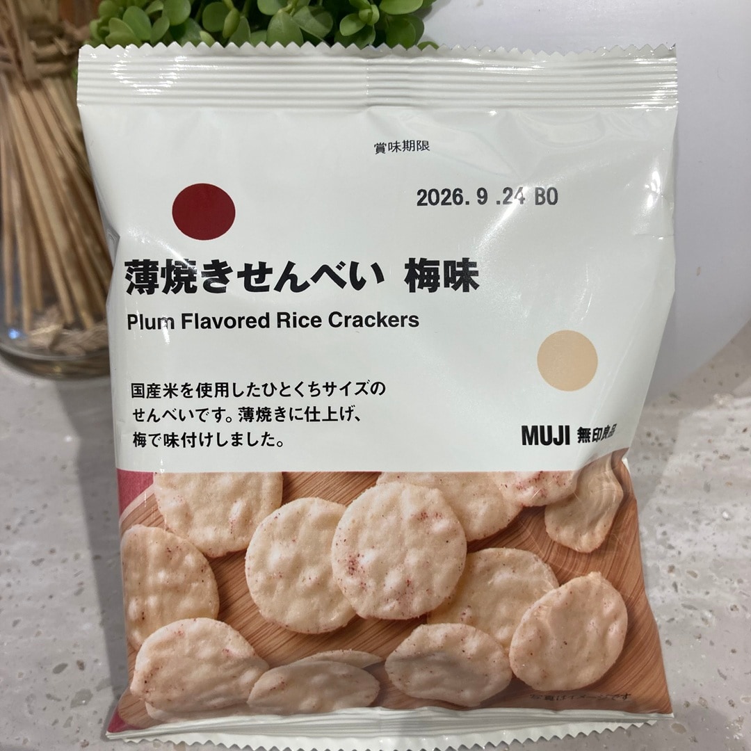 薄焼きせんべい梅味画像