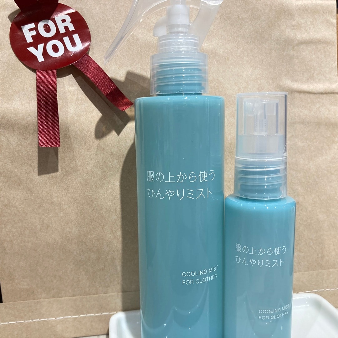 服の上から使えるひんやりミスト