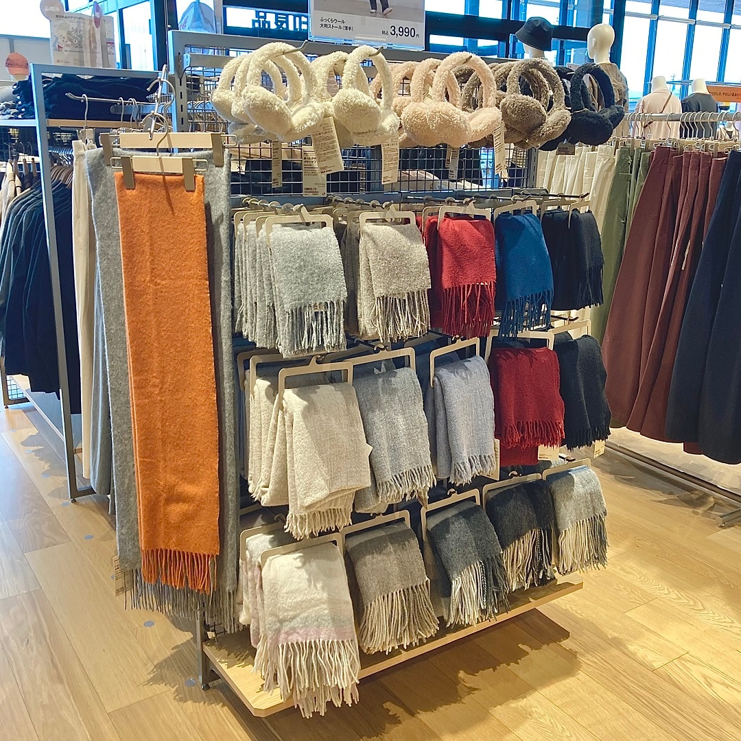 友部スクエアの防寒具売場の写真