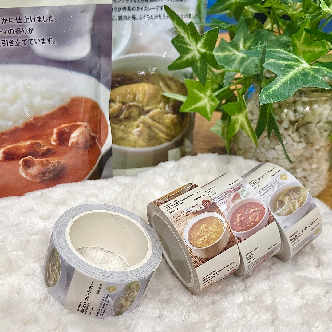 ノベルティの「レトルトカレー　テープシール」のイメージ画像