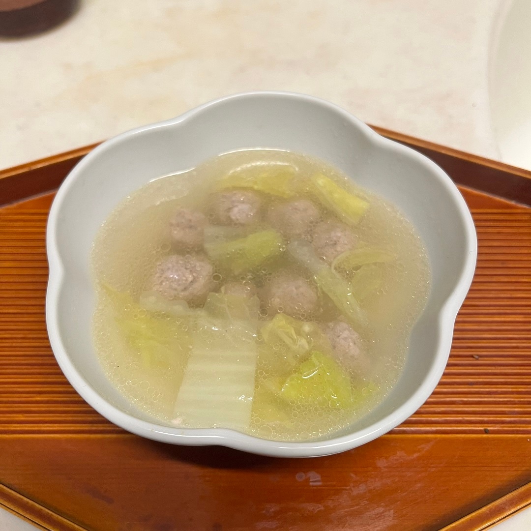肉団子と白菜の香味スープ