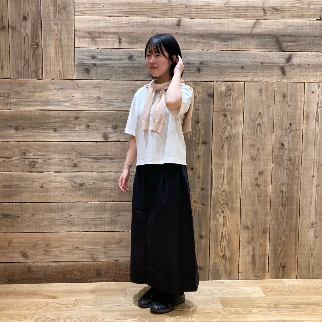 涼感UVカットクルーネックワイド半袖Tシャツ